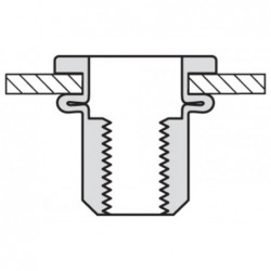 Popmoer Rvs 24-Co M6X14