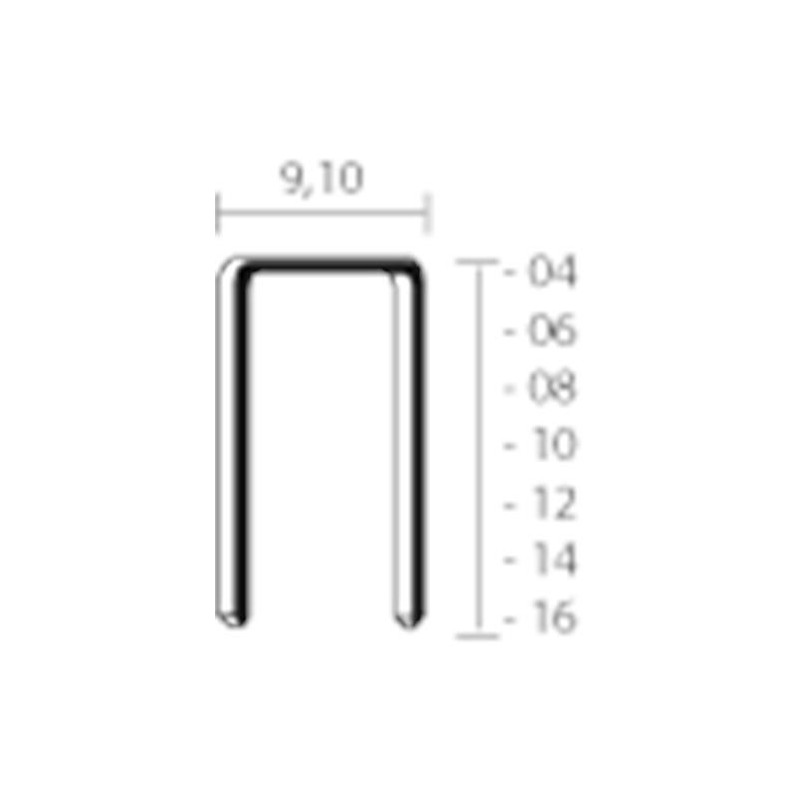 Union Niet Type V 10Mm Cnk - 12000 stuks