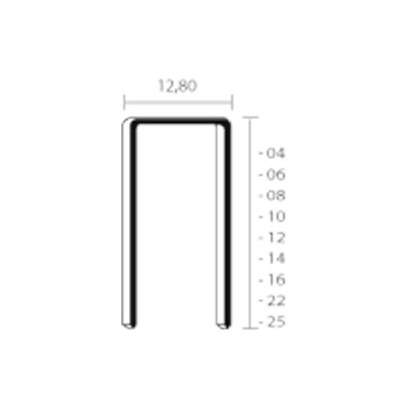 Union Niet Type A 14Mm Rvs - 7500 stuks