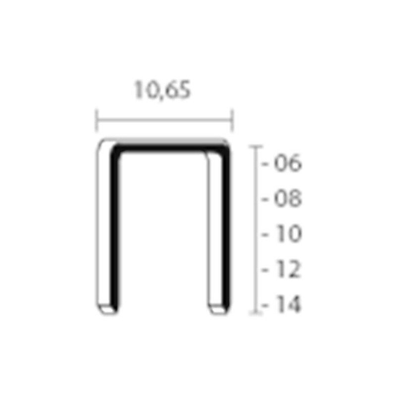 Union Niet Type Mw 8Mm Rvs - 4000 stuks