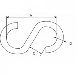 S-Haak 3Mm L30Mm Opening...