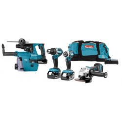 Makita Accumachine Set Dlx4103W 18V 3X5A