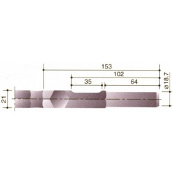 Puntbeitel 300Mm-Zk 21Mm-Zk Kan/Mak