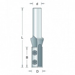 Groeffrees 432-8 16X30Mm Hm W-Mes 8Mm