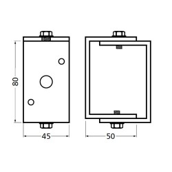 HERMETA AFSTANDHOUD 3580 44-56MM F1 MAT