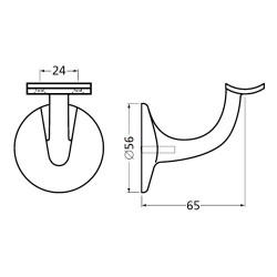 HERMETA LEUNINGH 3501 65MM HOL M8 F1