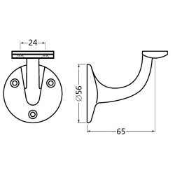 HERMETA LEUNINGH 3502 65MM VLAK F1