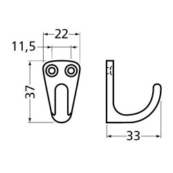 HERMETA HANDDOEKHAAK 0553 F1