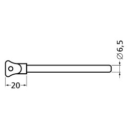 HERMETA RAAMPEN 4566 ALU BLANK M KETTING