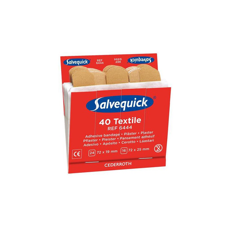 Salvequick Vulling6444 Textiel 6X40St/Ds