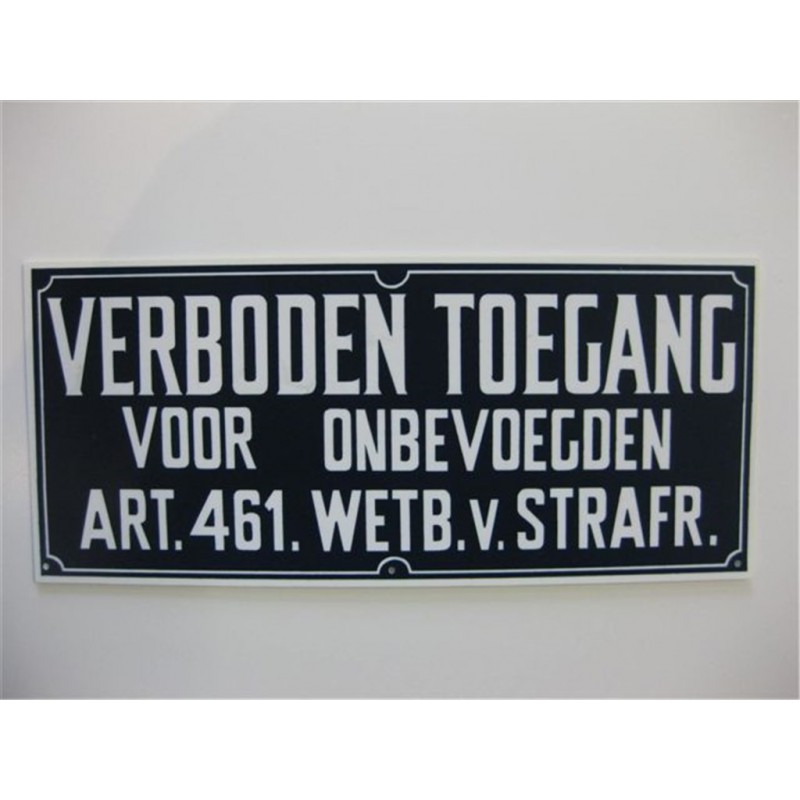 Bord 15X35 Pvc Verboden Toegang V Onbev