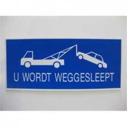 Bord 15X35 Pvc U Wordt Weggesleept