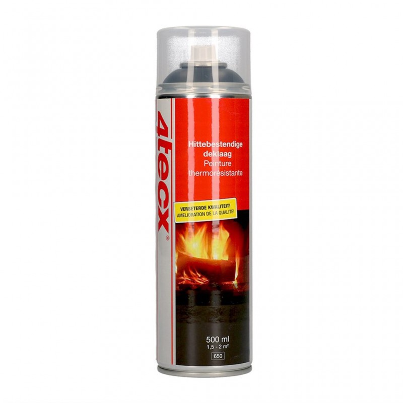 Spray Hightemp Ral9005 Zwart500Ml