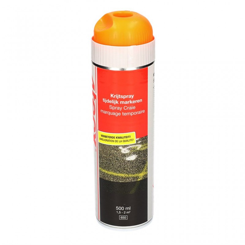 Krijtspray Markeren Oranje 500Ml