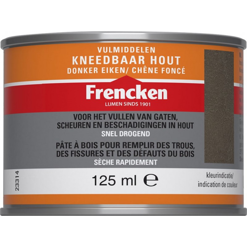 Kneedbaar Hout Cl 125Ml Donker Eiken Bus