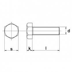 Tapbout Din933 8.8 M3X25Mm Verzinkt - 500 stuks