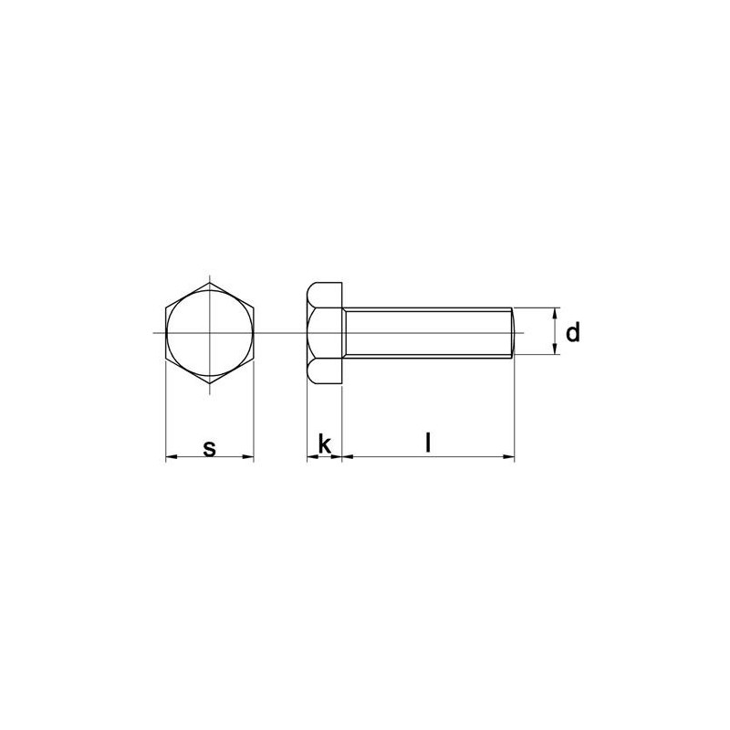 Tapbout Din933 8.8 M22X40Mm Verzinkt - 25 stuks