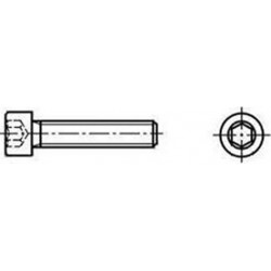 Inbusbout Din912 12.9 Ck M8X45Mm Zwart - 200 stuks