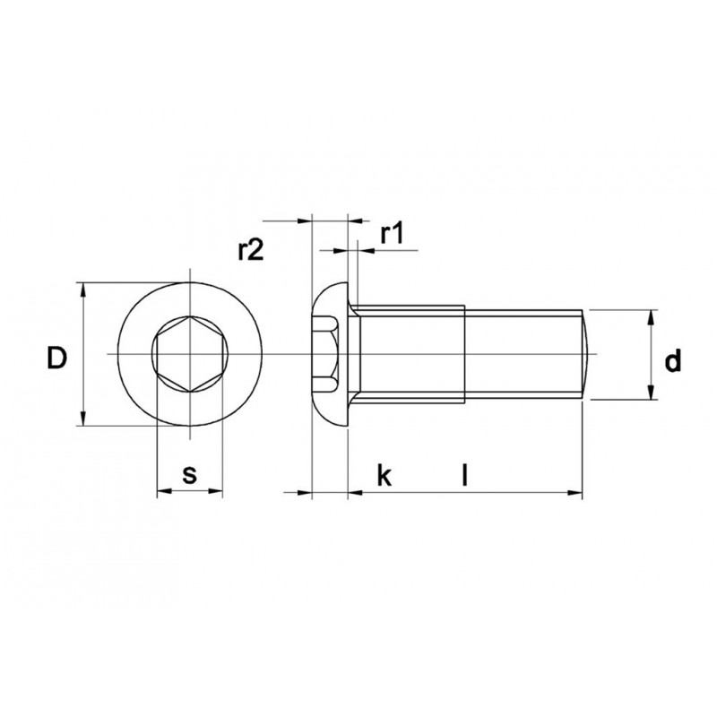 Inbusbout Iso7380 10.9 Bk M5X16Mm Elvz - 500 stuks