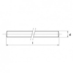 Draadeind Din976 4.8 M8X3000Mm Elvz