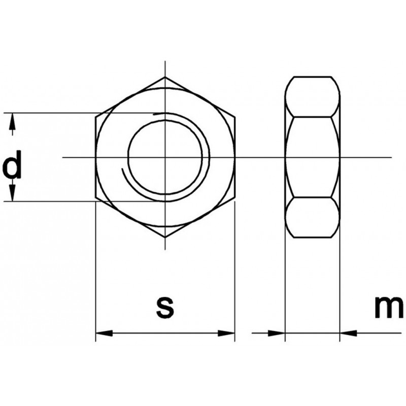 Moer Din934 Klasse 8 M2 Elvz Sw4 - 500 stuks