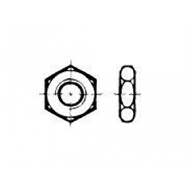 Moer Din439B/04 Laag Klasse 8 M4 Elvz - 200 stuks