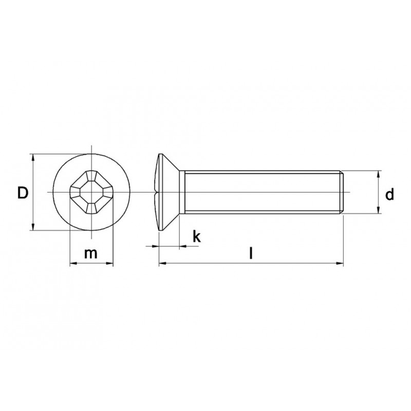 Metaalschroef Din966Ph M4X12Mm Lk Elvz - 200 stuks