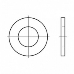 Sluitring Din126 Vlak M10 Thermisch Verzinkt - 200 stuks