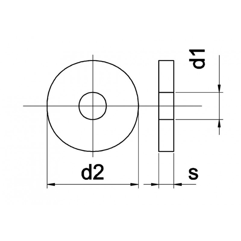 Sluitring Din7349 Vlak M6X17X3 Elvz Klvp - 200 stuks