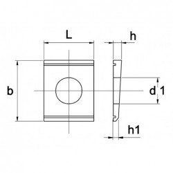 Hellingplaat Din434 8% M10 Blank - 200 stuks