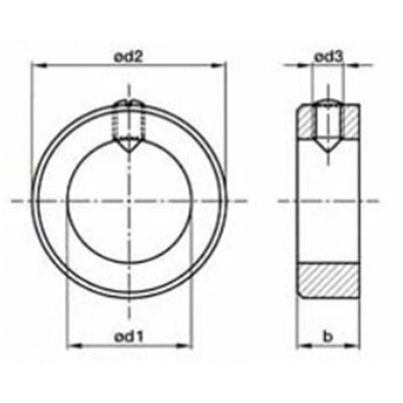 Stelring Din705/916 5Mm Inbus Blank