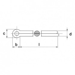 Splitpen Din94 2X20Mm Elvz - 1000 stuks