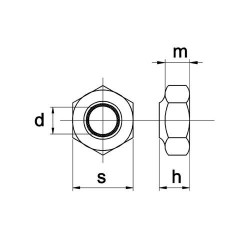 Borgmoer Nyloc Din985 M18 Rvs A4 Sw27 - 50 stuks