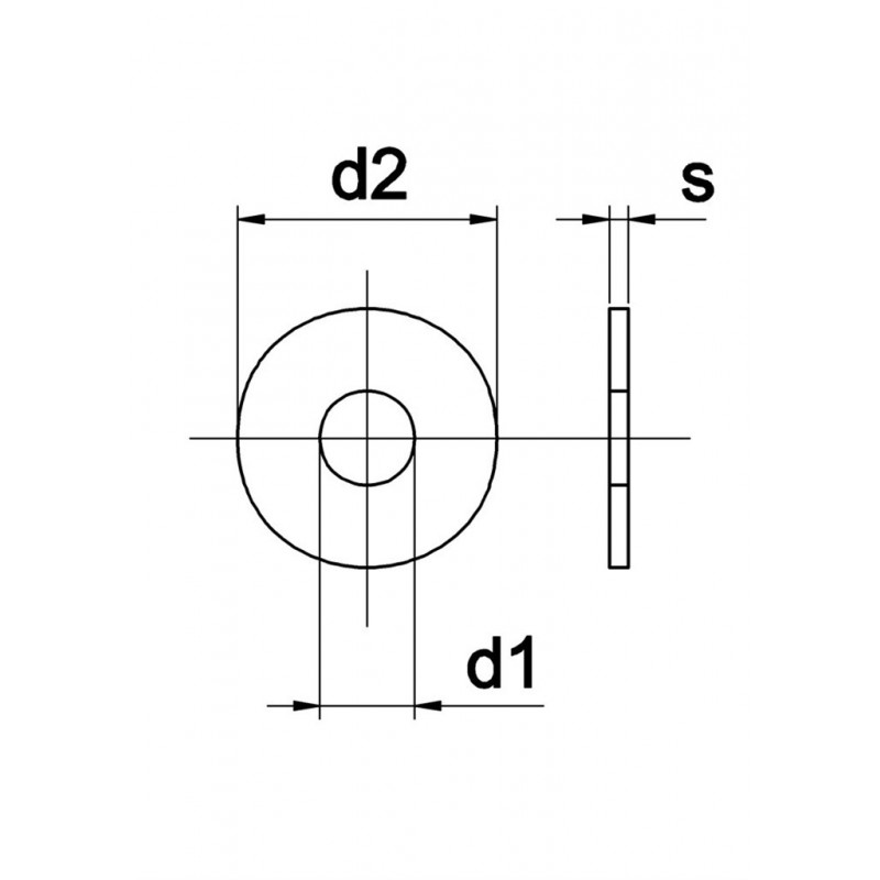 Carrosseriering M4X20X1Mm Rvs A2 - 100 Stuks