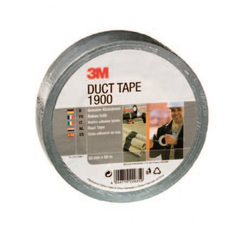 3M Ducttape 1900 50Mm 50M Zwart