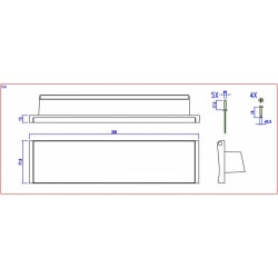 BBK BRIEFPLAAT EMA307 ALU/GR BUDR COMPL