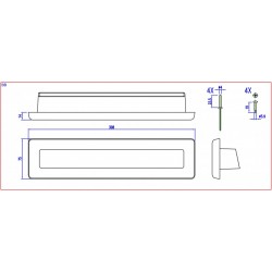 BBK BRIEFPLAAT EMA308 ALU/GR BIDR COMPL