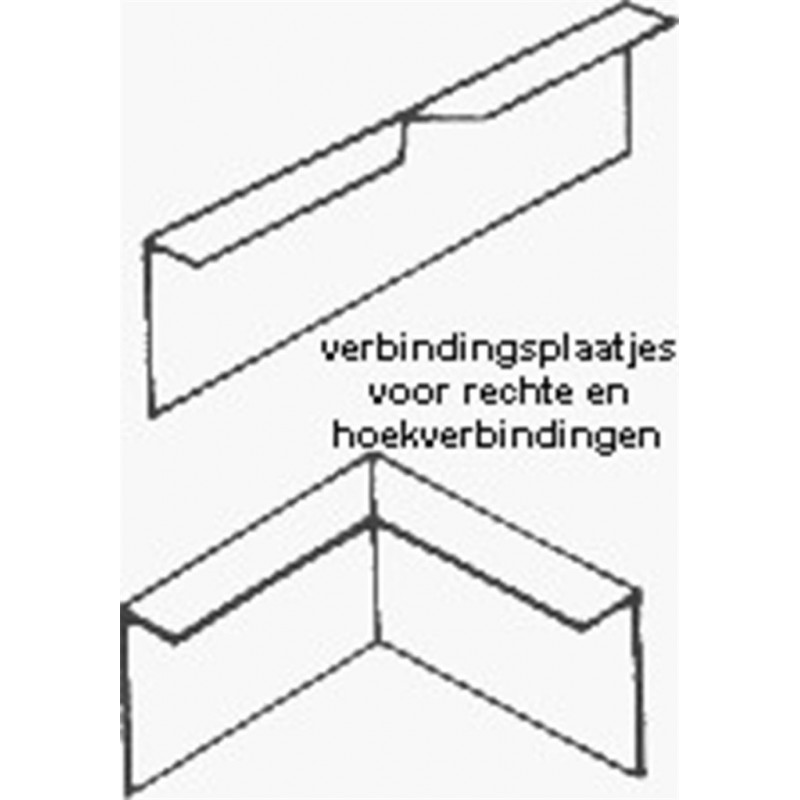 Koppelplaatje 0030 Dakrandprof 30X28Mm