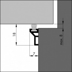 Ellen Tochtstrip Ats-Borstel 230Cm Alu