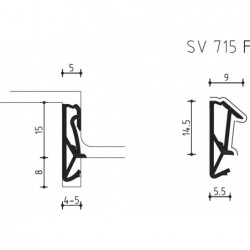 Dichting Sv715F Zwart M Folie - 150 Meter