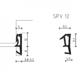 Dichting Spv12 Zwart Z Folie - 180 Meter