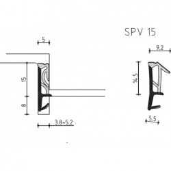 Dichting Spv15 Zwart Z Folie - 150 Meter