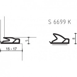 Dichting S6699K (Zelfklevend) - 100 Meter