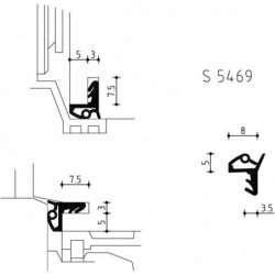 Hs-Dichting S5469 Zwart Onder - 250 Meter