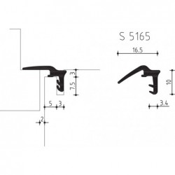 Hs-Dichting S5165 Zwart - 150 Meter