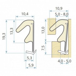 Qlon Raamdichting 3073 Zwart 300 Meter - 300 Meter