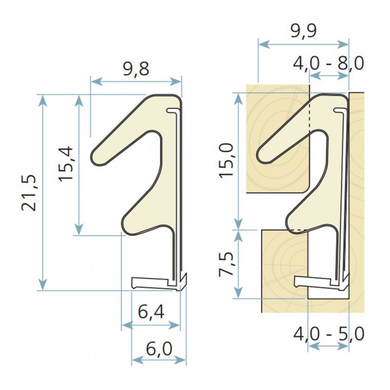 Qlon Deurdichting 3091 Zwart 25 Meter