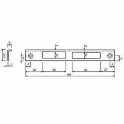 Polynorm Schootplaat Rvs D1 Dinls 190720