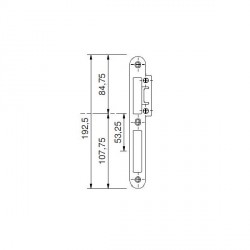 HMB VERST SLUITPLAAT 706380 D+N KL RVS D1