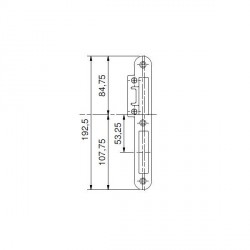 HMB VERST SLUITPLAAT 706390 D+N KL RVS D2